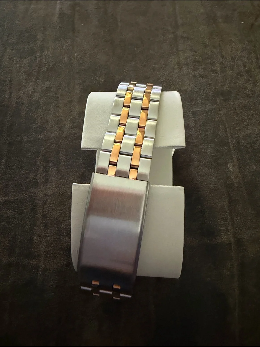 Men’s Two-Tone Black Dial Watch